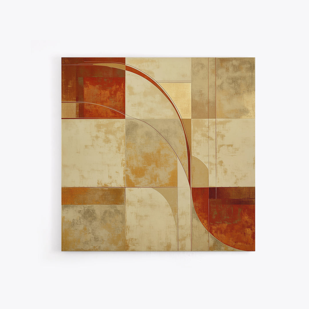 Earthy Plaster Texture Abstract Canvas Print, General Fine Art, Luxury Decor, Living Room Decor, Abstract Art, GEN-1x1-87