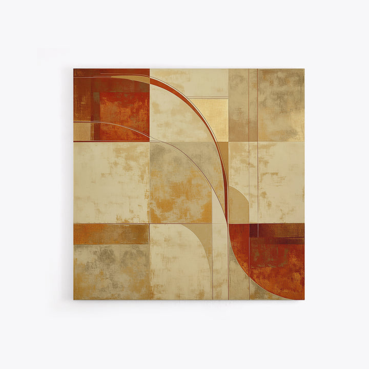 Earthy Plaster Texture Abstract Canvas Print, General Fine Art, Luxury Decor, Living Room Decor, Abstract Art, GEN-1x1-87