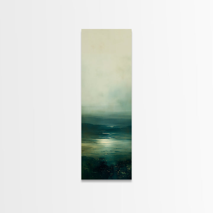 Quiet Abstract Landscape Canvas Print, General Fine Art, Minimalist Decor, Living Room Decor, Oil Painting, Art Print, GEN-1x3-13