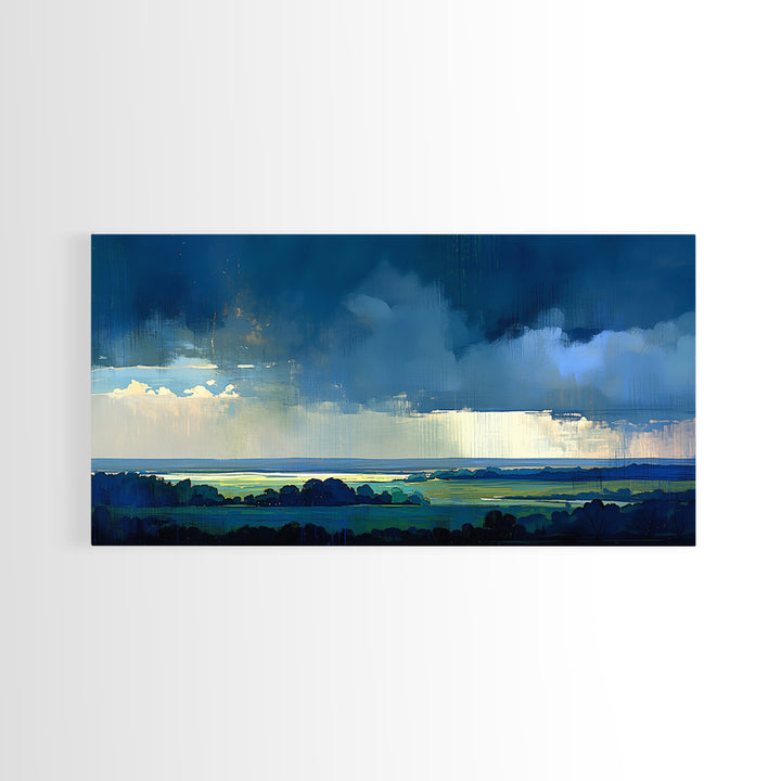 Quiet Abstract Landscape Canvas Print, General Fine Art, Decor, Living Room Decor, Fine Art, Digital Wall Art, GEN-2x1-21