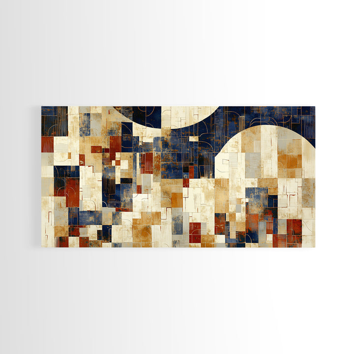 Earthy Plaster Texture Abstract Framed Canvas Print, General Fine Art, Wall Art, Living Room Decor, Abstract Art, GEN-2x1-35