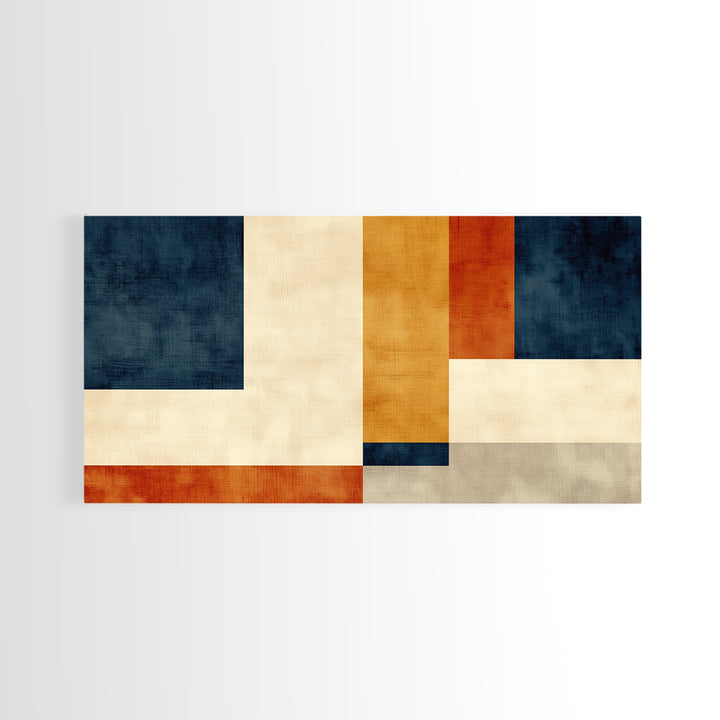 Modern Geometric Composition Canvas Print, General Fine Art, Art, Living Room Decor, Abstract Art, Mid Century Modern, GEN-2x1-54