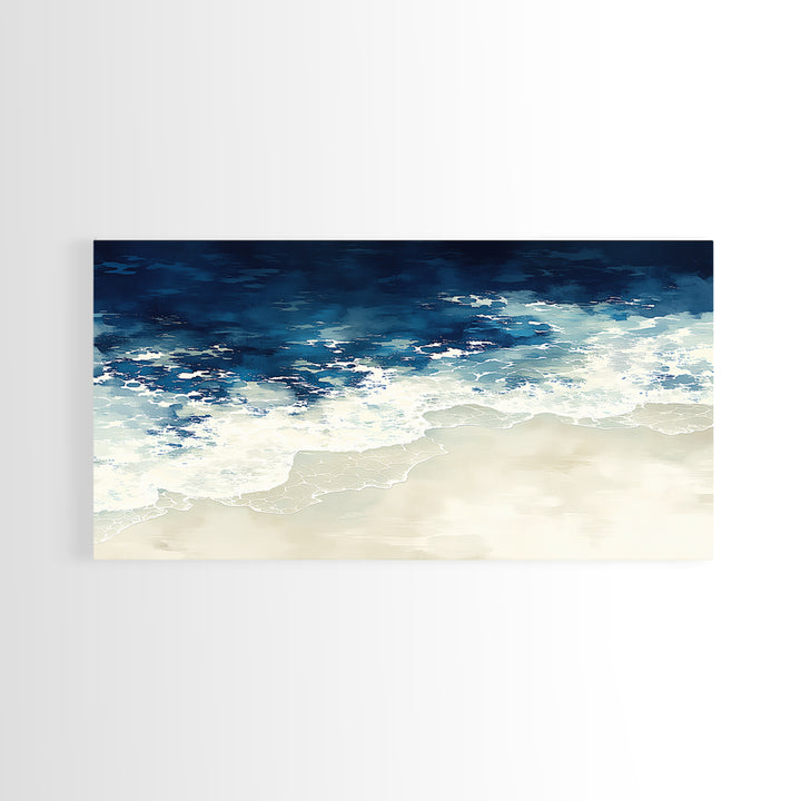 Coastal Water Study Canvas Print, General Fine Art, Printable Wall Art, Living Room Decor, Fine Art, Canvas Wall Art, GEN-2x1-73