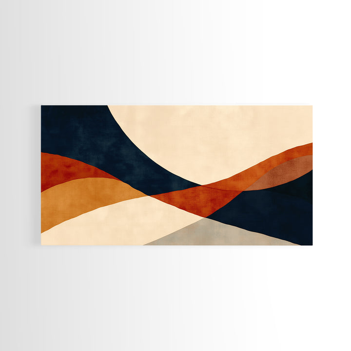 Warm Terracotta Abstract Canvas Print, General Fine Art, Print, Living Room Decor, Abstract Art, Art Deco, Wall Hanging, GEN-2x1-98