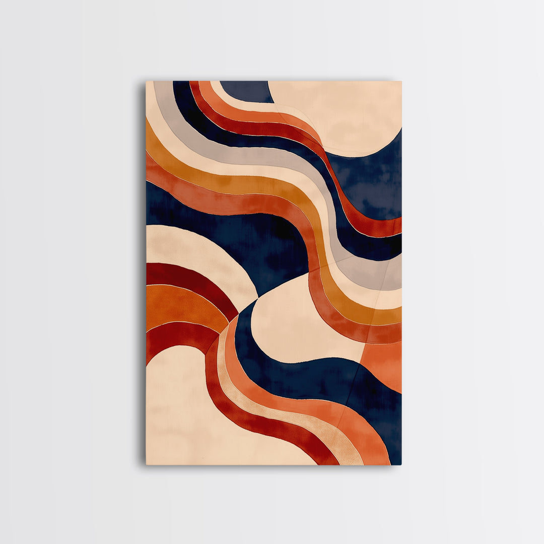 Warm Terracotta Abstract Canvas Print, General Fine Art, Wall Art, Living Room Decor, Abstract Art, Printable, GEN-2x3-14