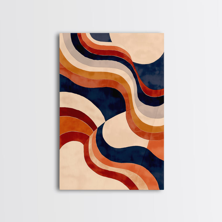 Warm Terracotta Abstract Canvas Print, General Fine Art, Wall Art, Living Room Decor, Abstract Art, Printable, GEN-2x3-14