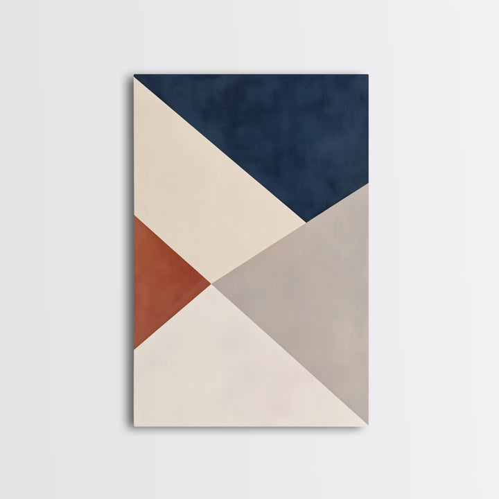 Modern Geometric Composition Framed Canvas Print, General Fine Art, Home Decor, Living Room Decor, Abstract Art, GEN-2x3-42