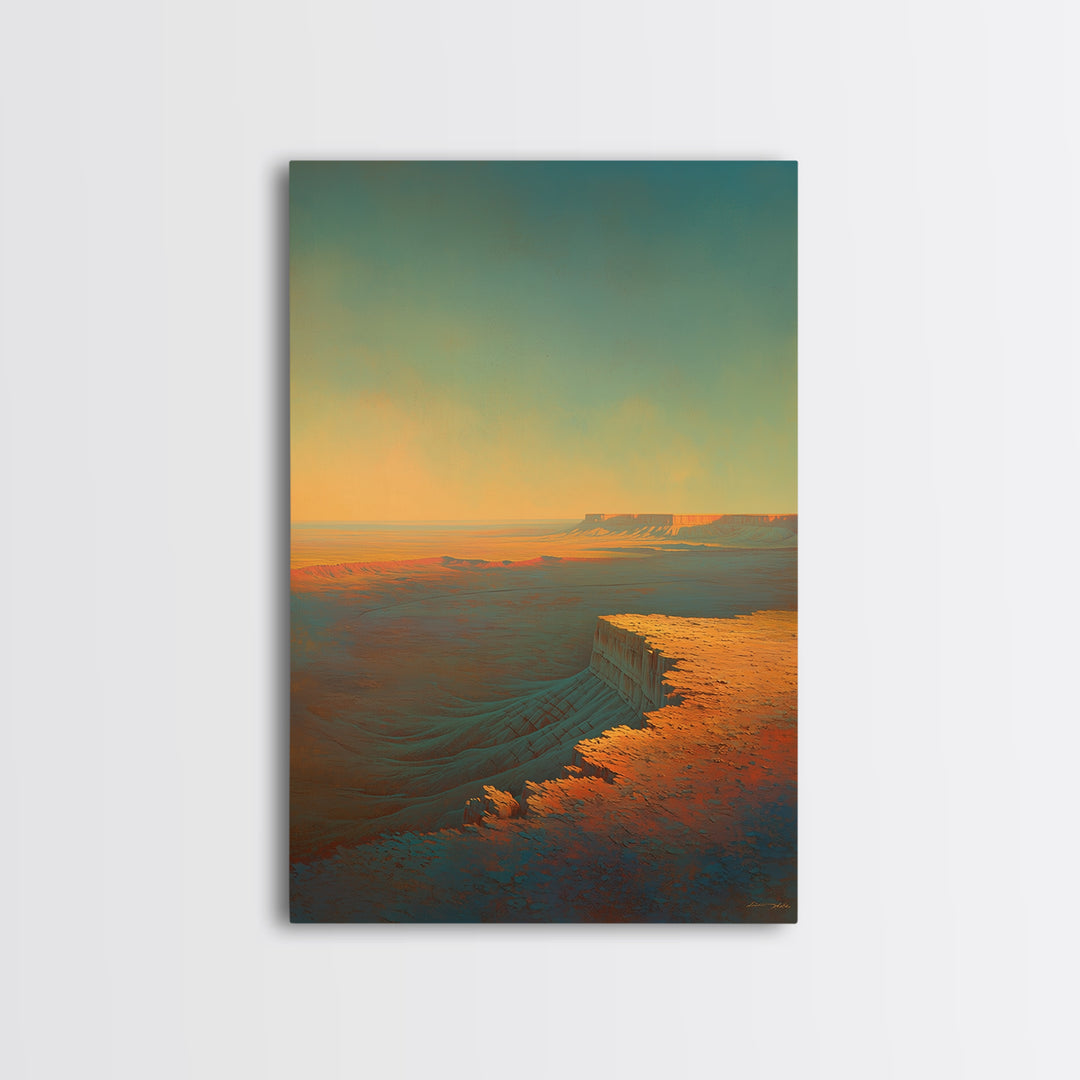 Serene Desert Horizon Canvas Print, General Fine Art, Printable Wall Art, Living Room Decor, Fine Art, Canvas Wall Art, GEN-2x3-49