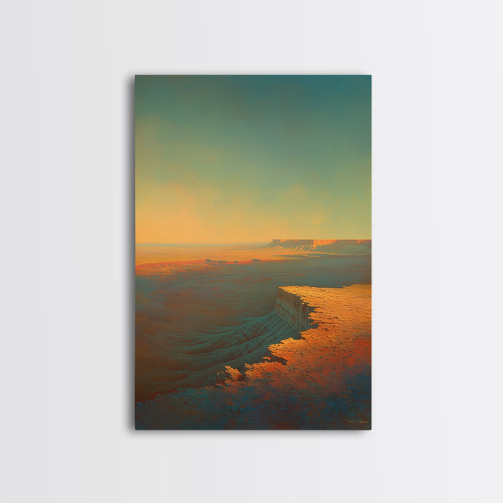 Serene Desert Horizon Canvas Print, General Fine Art, Printable Wall Art, Living Room Decor, Fine Art, Canvas Wall Art, GEN-2x3-49