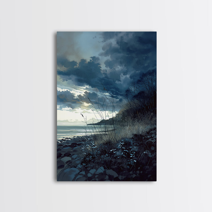 Quiet Abstract Landscape Canvas Print, General Fine Art, Art Deco, Living Room Decor, Fine Art, Fine Art Print, GEN-2x3-81