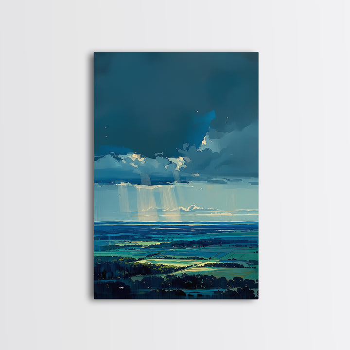 Quiet Abstract Landscape Canvas Print, General Fine Art, Art Prints, Living Room Decor, Fine Art, Wall Hanging, GEN-2x3-9