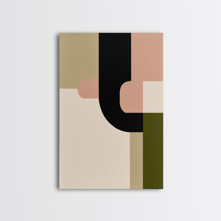 Modern Geometric Composition Framed Canvas Print, General Fine Art, Printable, Living Room Decor, Fine Art, Framed Wall Art, GEN-2x3-90
