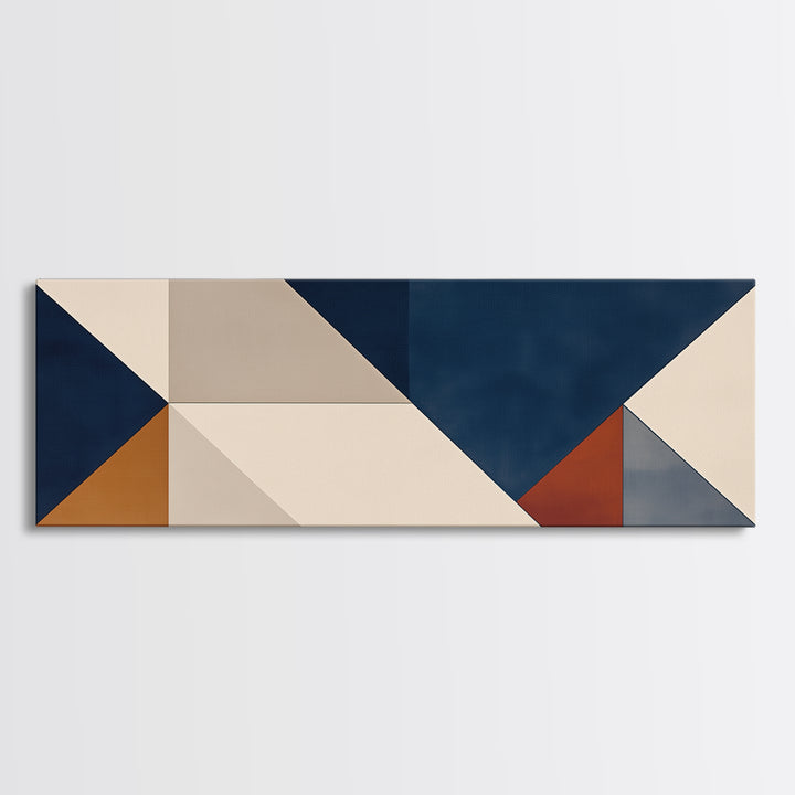 Modern Geometric Composition Canvas Print, General Fine Art, Wall Art Prints, Living Room Decor, Abstract Art, GEN-3x1-26