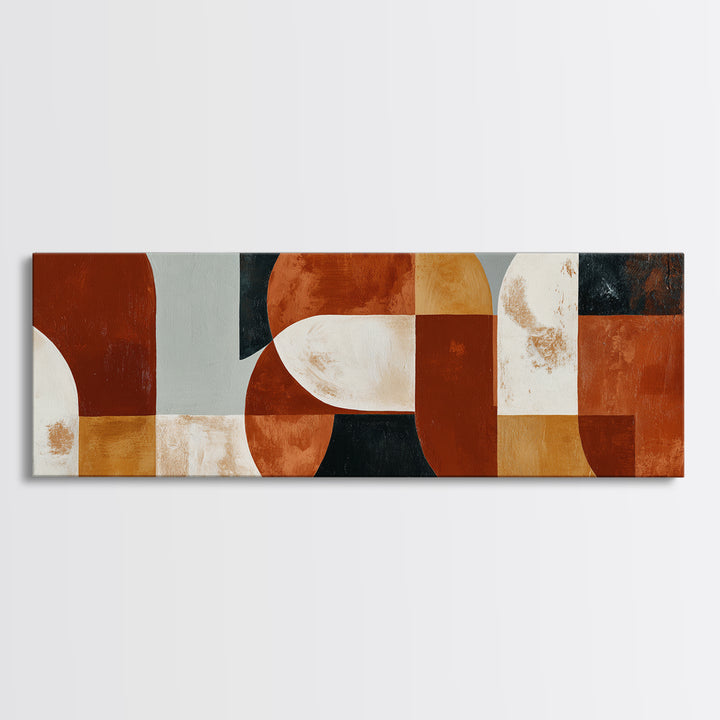 Warm Terracotta Abstract Canvas Print, General Fine Art, Wall Art, Living Room Decor, Abstract Art, Printable, GEN-3x1-70