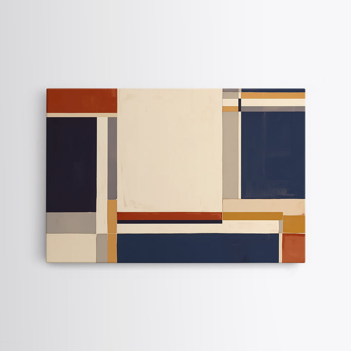 Modern Geometric Composition Framed Canvas Print, General Fine Art, Printable, Living Room Decor, Fine Art, Framed Wall Art, GEN-3x2-14