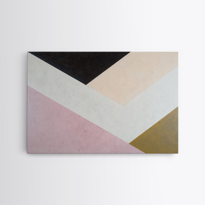 Modern Geometric Composition Canvas Print, General Fine Art, Oil Painting, Living Room Decor, Abstract Art, Gallery Decor, GEN-3x2-62