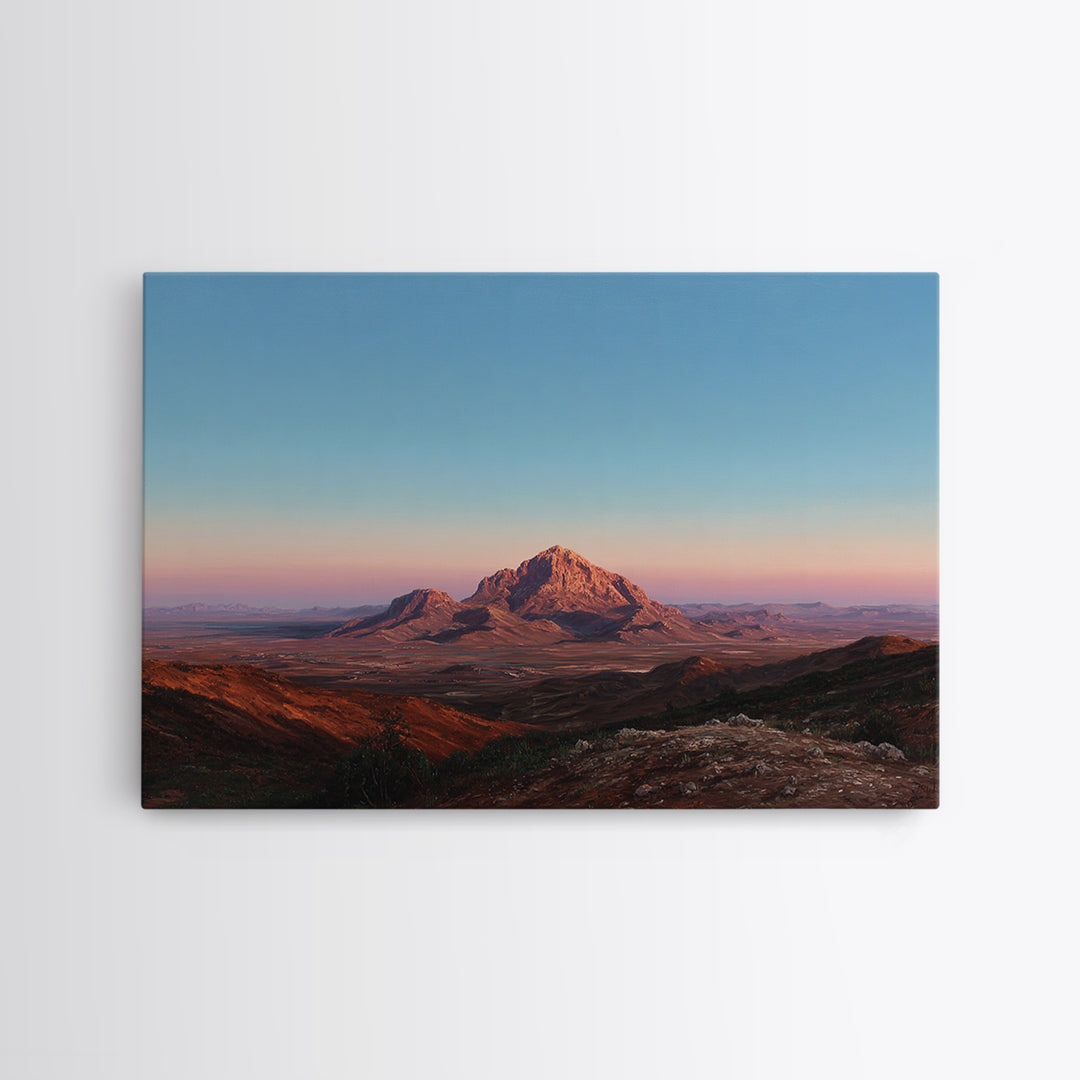 Serene Desert Horizon Framed Canvas Print, General Fine Art, Gallery Decor, Living Room Decor, Fine Art, Wall Art, GEN-3x2-69