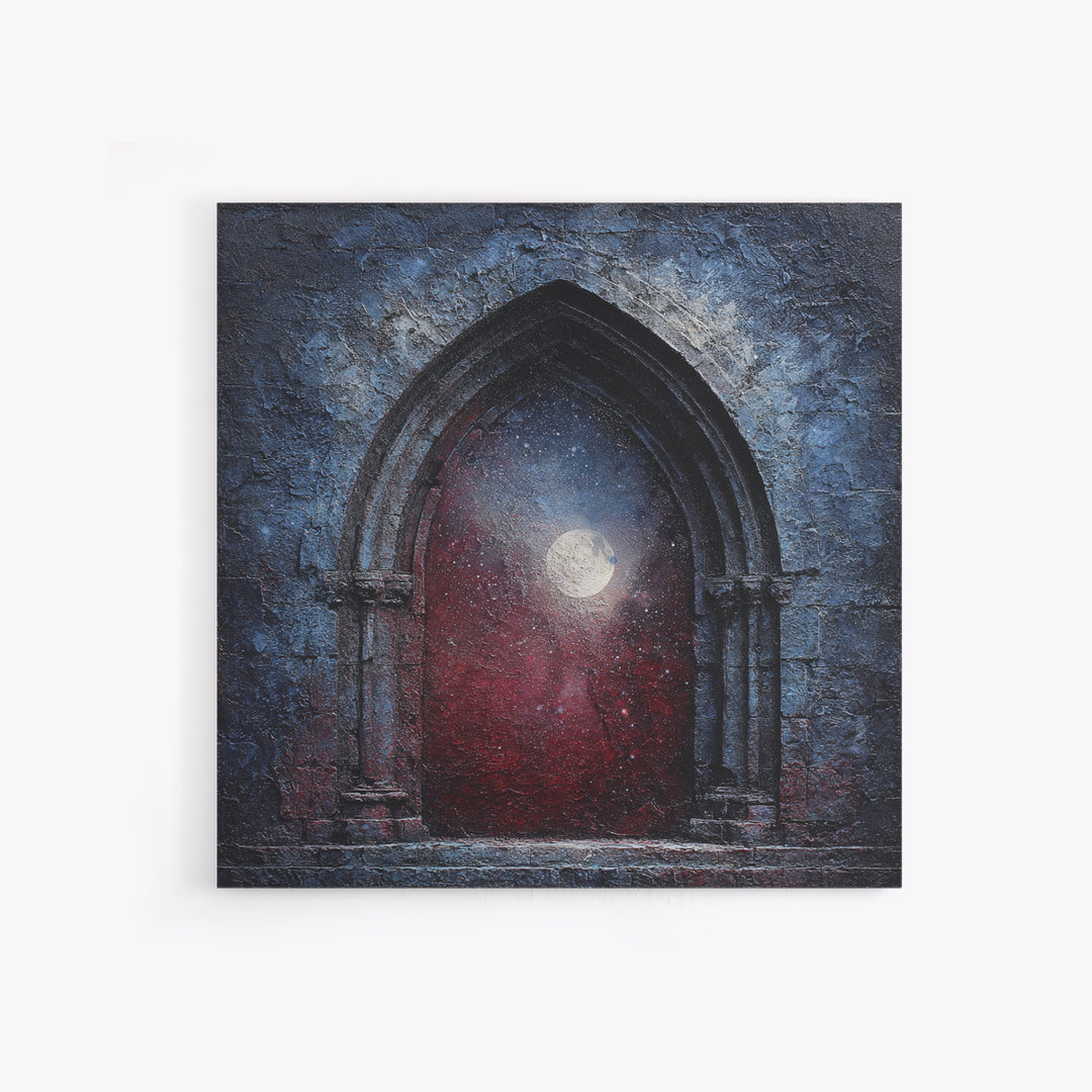 Gothic Archway Filled Canvas Print, Gothic Art, Whimsigoth Decor, Living Room Decor, Fine Art, Gothic, Witchy Home Decor, GOT-1x1-35