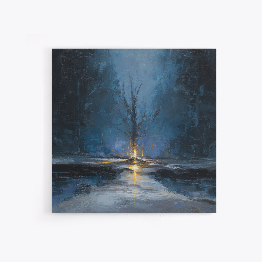Haunted Forest Path Framed Canvas Print, Gothic Art, Moody Wall Art, Living Room Decor, Fine Art, Gothic, Wall Decor, GOT-1x1-43