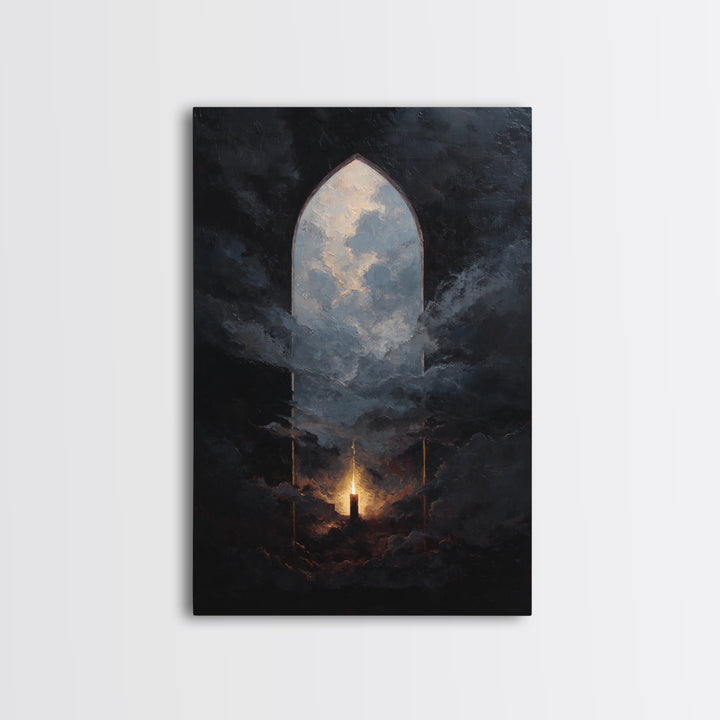 Gothic Archway Filled Framed Canvas Print, Gothic Art, Wall Decor, Living Room Decor, Fine Art, Gothic, Wall Art, Home Decor, GOT-2x3-19