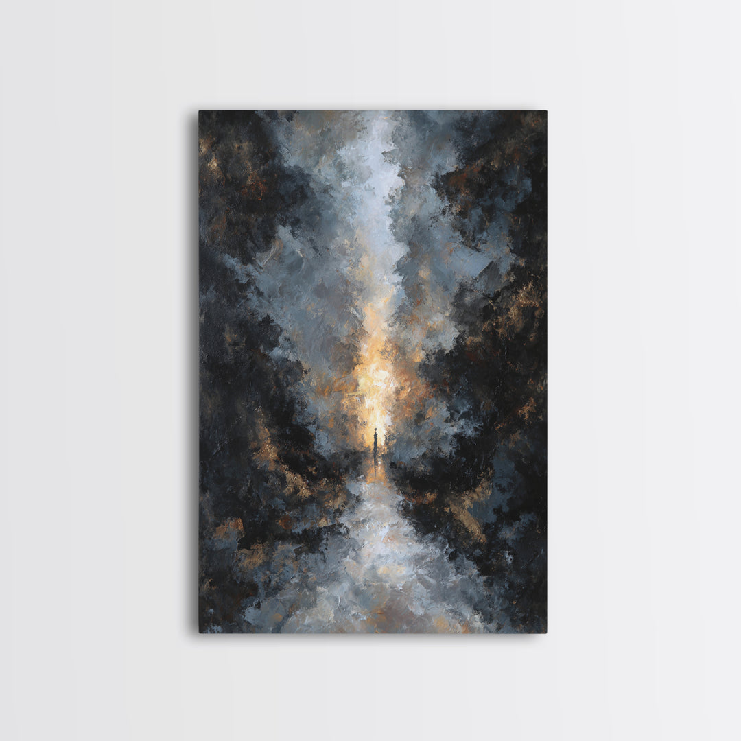 Haunted Forest Path Framed Canvas Print, Gothic Art, Gothic, Living Room Decor, Fine Art, Gothic, Moody Wall Art, Halloween Art, GOT-2x3-75