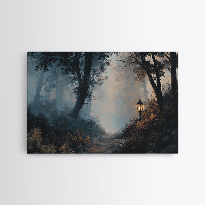 Haunted Forest Path Framed Canvas Print, Gothic Art, Room Decor, Living Room Decor, Fine Art, Gothic, Printable Wall Art, GOT-3x2-47