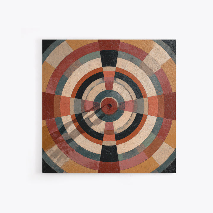Dartboard Bullseye with Dynamic Motion Framed Canvas Print, Game Room Art, Gallery Decor, Game Room Decor, Fine Art, Play, GRA-1x1-32