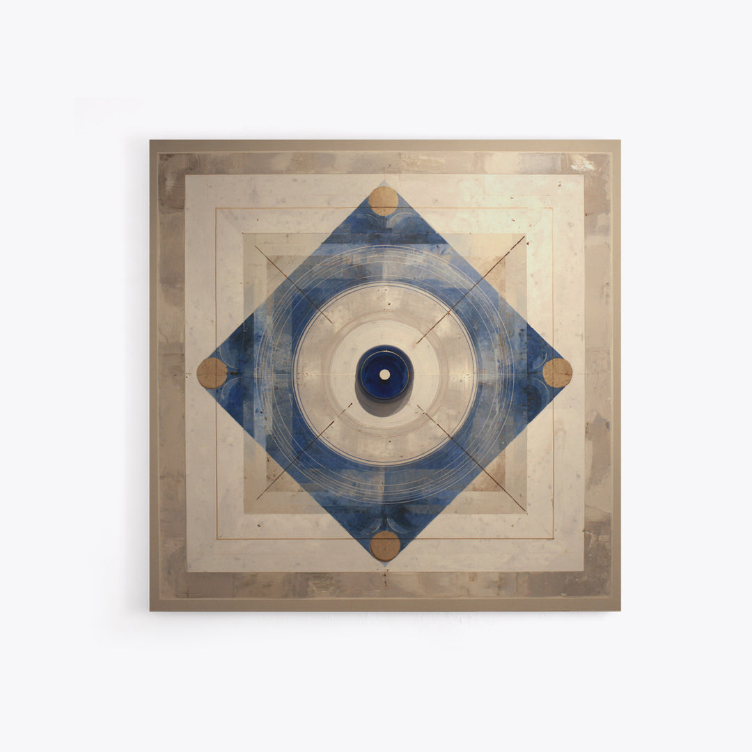 Air Hockey Puck Framed Canvas Print, Game Room Art, Playroom Wall Decor, Game Room Decor, Abstract Art, Play, Statement Artwork, GRA-1x1-42