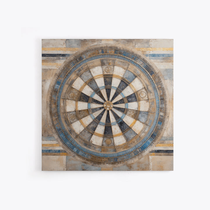 Dartboard Bullseye with Dynamic Motion Framed Canvas Print, Game Room Art, Living Room Decor, Game Room Decor, Fine Art, Play, GRA-1x1-56