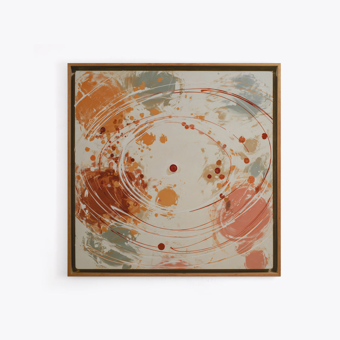 Air Hockey Puck Framed Canvas Print, Game Room Art, Playroom Wall Decor, Game Room Decor, Abstract Art, Play, Statement Artwork, GRA-1x1-66
