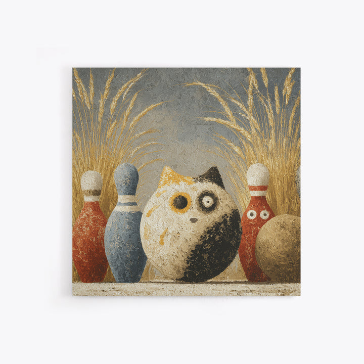 Bowling Ball and Pins Canvas Print, Game Room Art, Modern Decor, Game Room Decor, Fine Art, Play, Home Decor, Wall Decor, GRA-1x1-86