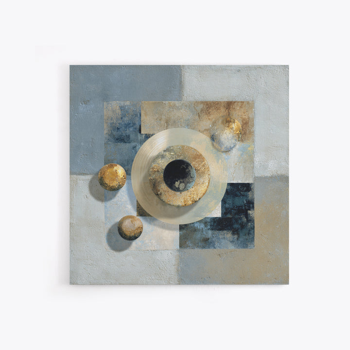 Air Hockey Puck Canvas Print, Game Room Art, Kids Room Wall Art, Game Room Decor, Fine Art, Play, Textured Painting, GRA-1x1-90