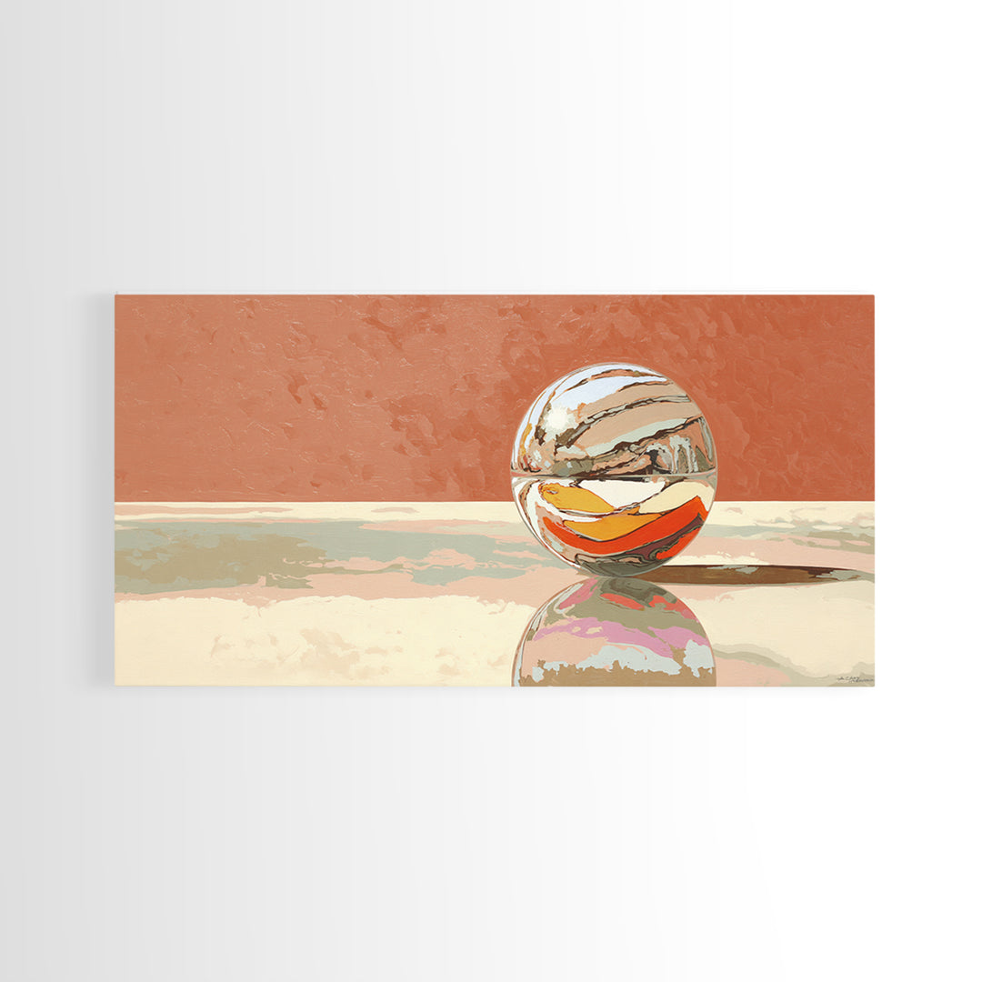 Pinball Silver Ball Canvas Print, Game Room Art, Contemporary Art, Game Room Decor, Fine Art, Play, Bedroom Wall Art, GRA-2x1-41
