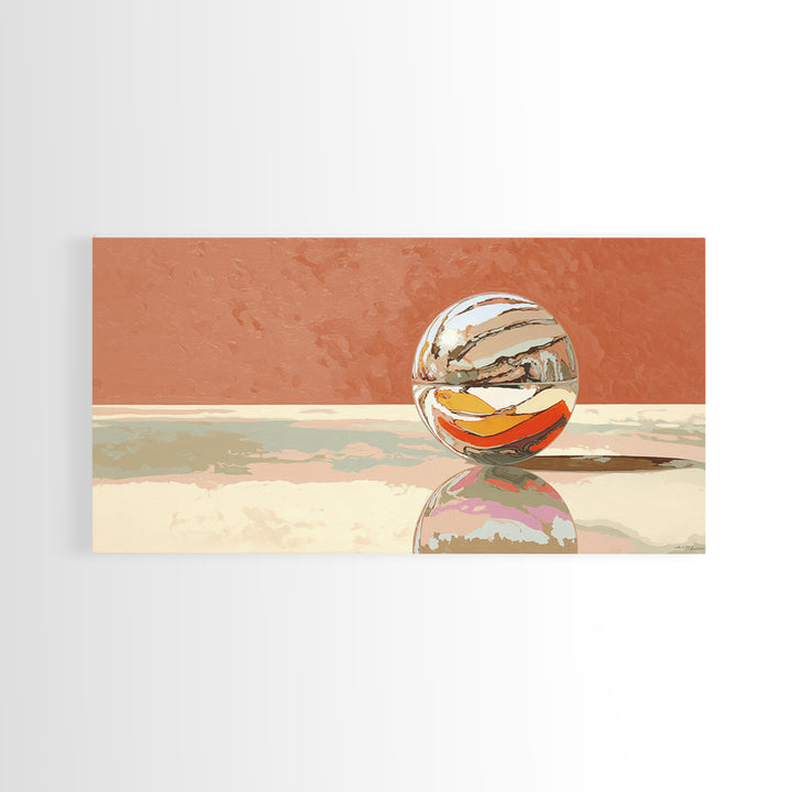 Pinball Silver Ball Canvas Print, Game Room Art, Contemporary Art, Game Room Decor, Fine Art, Play, Bedroom Wall Art, GRA-2x1-41