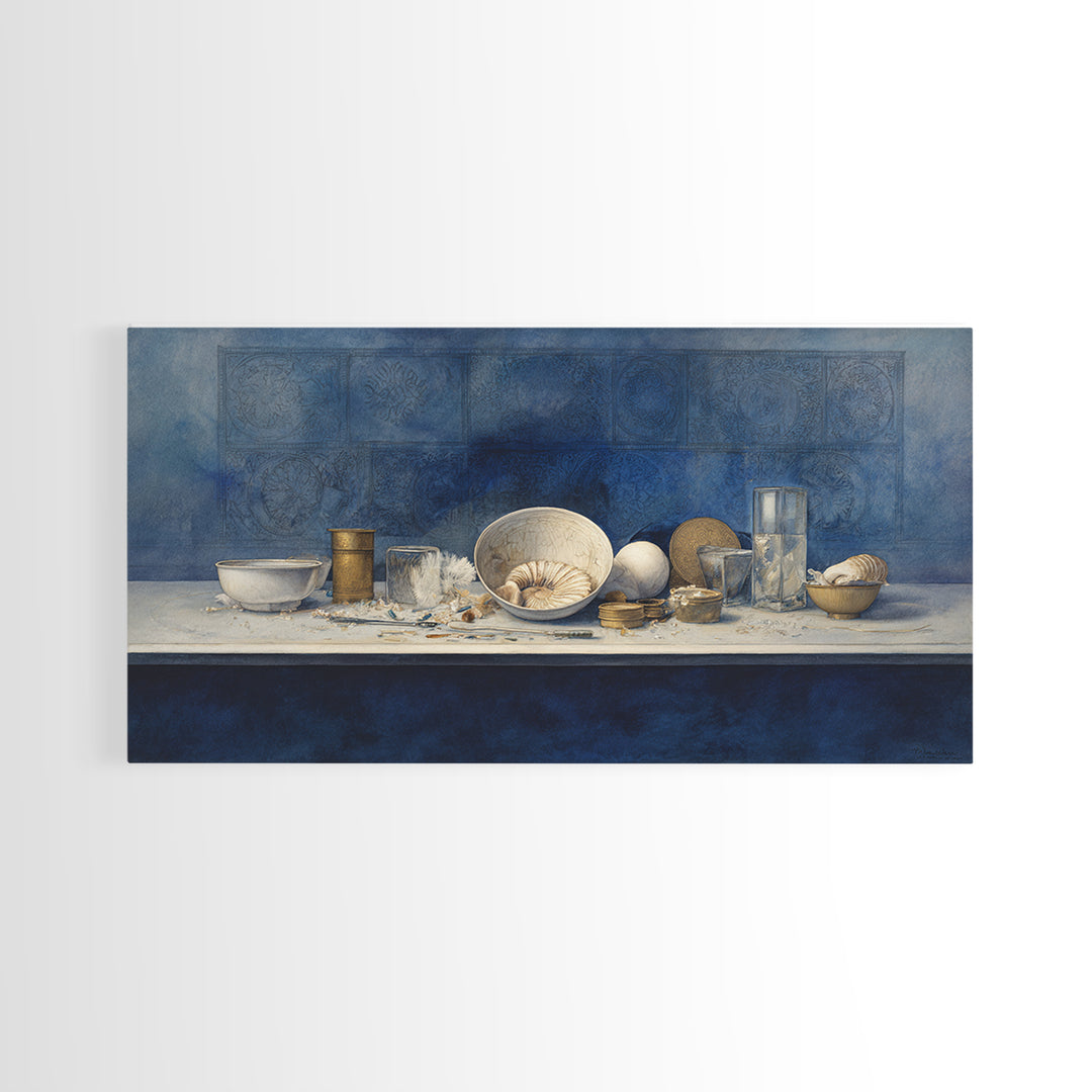 Blackjack Table Still Life Without Words Canvas Print, Game Room Art, Canvas Art, Game Room Decor, Play, Living Room Art, GRA-2x1-64