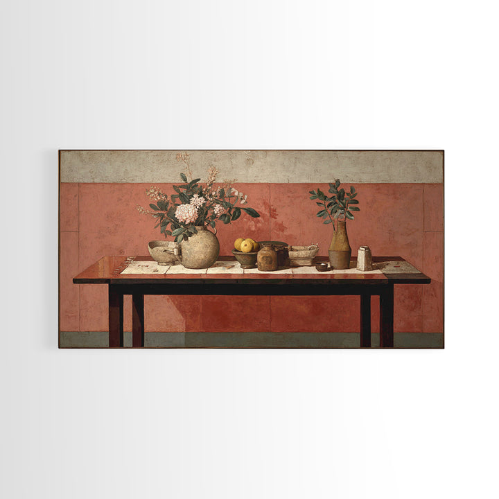 Blackjack Table Still Life Without Words Framed Canvas Print, Game Room Art, Bedroom Wall Art, Game Room Decor, Fine Art, Play, GRA-2x1-88