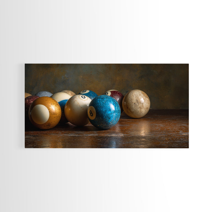 Billiards Eight Ball Canvas Print, Game Room Art, Printable Wall Art, Game Room Decor, Fine Art, Play, African American Art, GRA-2x1-94