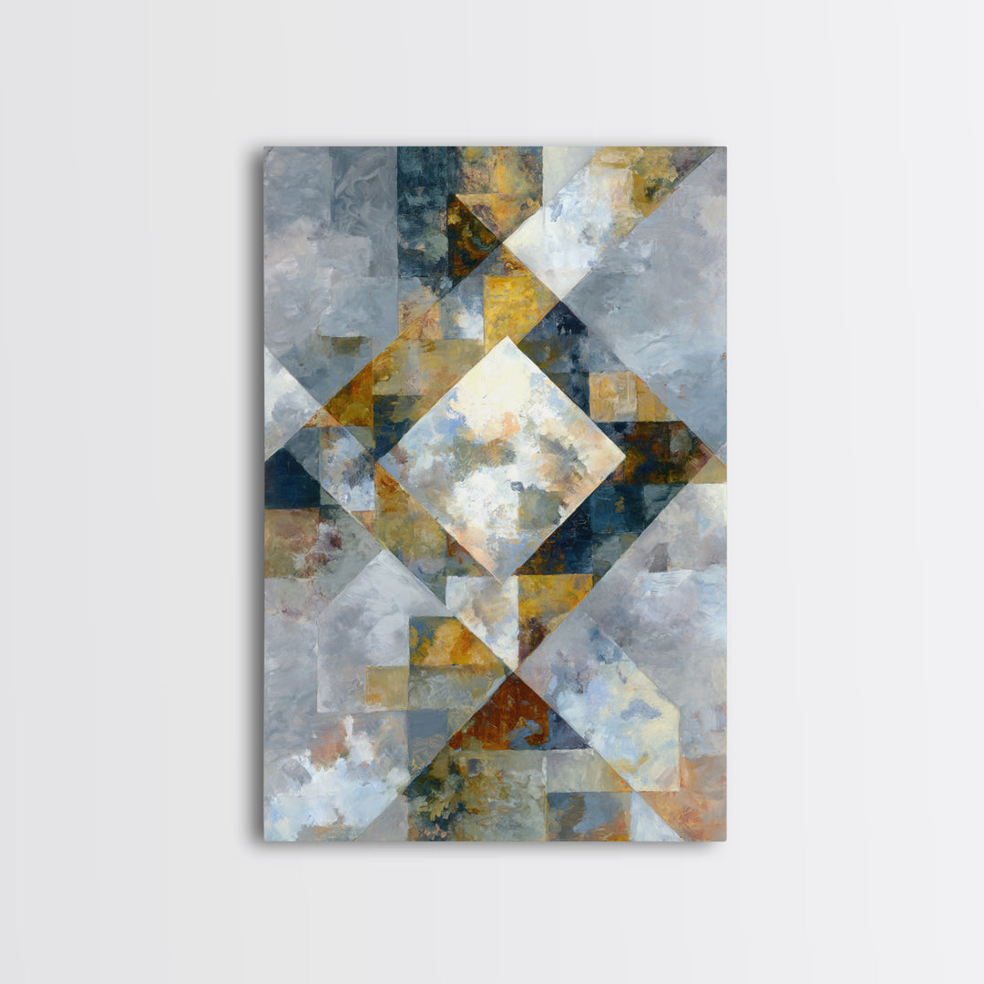 Domino Tiles Arranged Framed Canvas Print, Game Room Art, Boho Decor, Game Room Decor, Abstract Art, Play, Classroom Decor, GRA-2x3-48