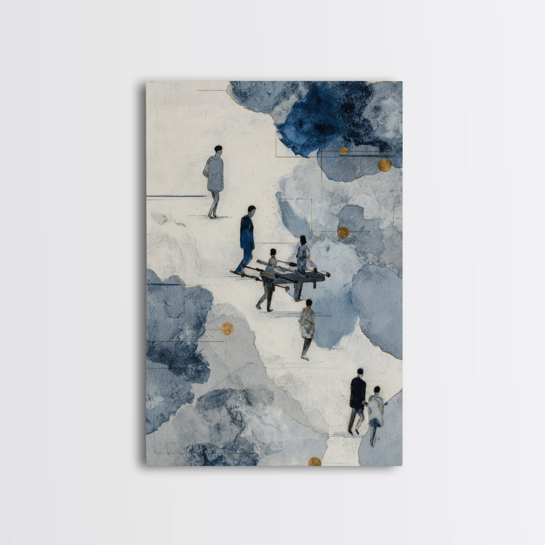 Foosball Player Figures Canvas Print, Game Room Art, Living Room Decor, Game Room Decor, Fine Art, Play, Playroom Wall Decor, GRA-2x3-65