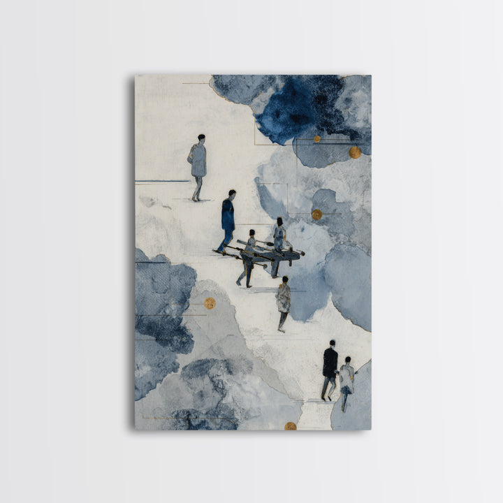Foosball Player Figures Canvas Print, Game Room Art, Living Room Decor, Game Room Decor, Fine Art, Play, Playroom Wall Decor, GRA-2x3-65