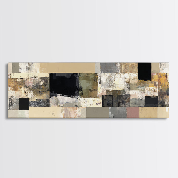 Domino Tiles Arranged Canvas Print, Game Room Art, Unique Home Decor, Game Room Decor, Abstract Art, Play, Boho Decor, GRA-3x1-8
