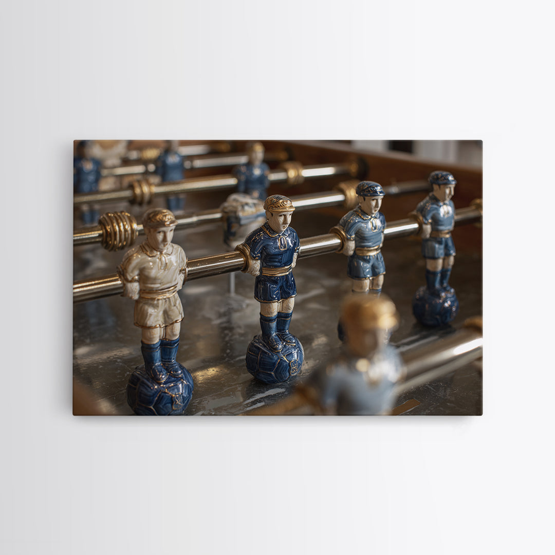 Foosball Player Figures Canvas Print, Game Room Art, Pop Art, Game Room Decor, Oil Painting, Play, Fine Art Print, GRA-3x2-37