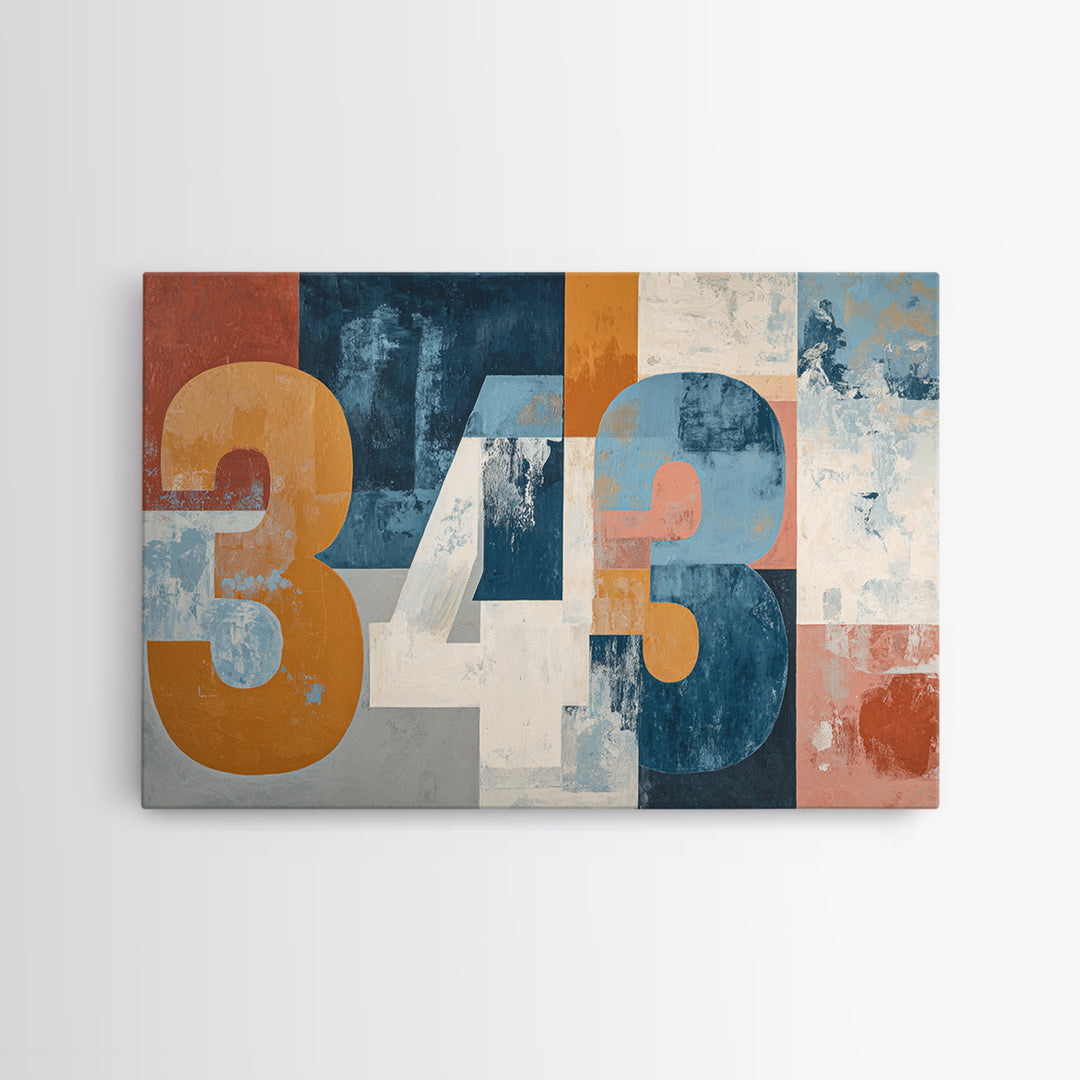 Scoreboard Numbers as Abstract Design Canvas Print, Game Room Art, Original Art, Game Room Decor, Play, Trendy Wall Art, GRA-3x2-4