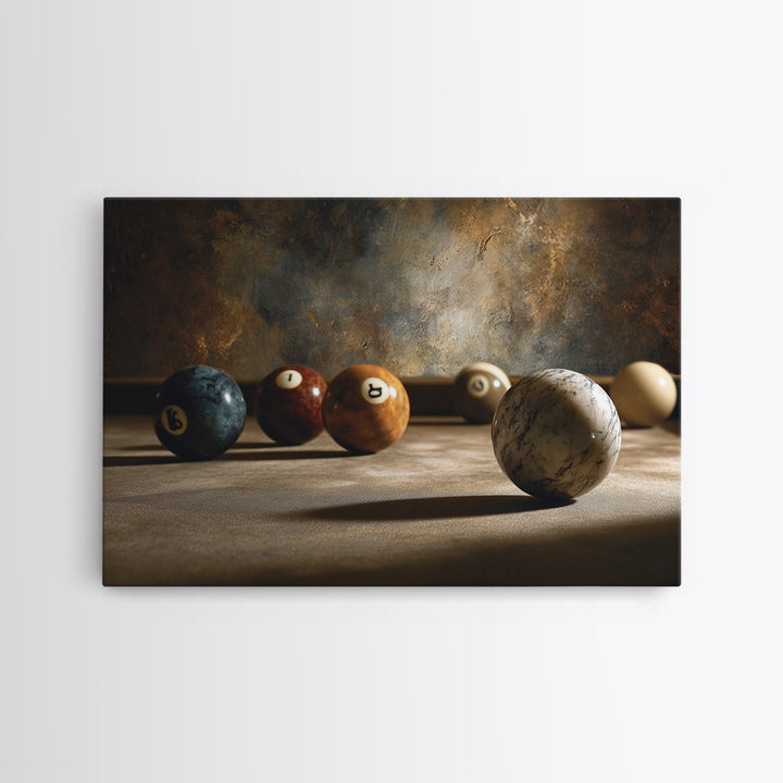 Billiards Eight Ball Canvas Print, Game Room Art, Black Woman Art, Game Room Decor, Play, Retro Art, Whimsical Wall Art, GRA-3x2-54