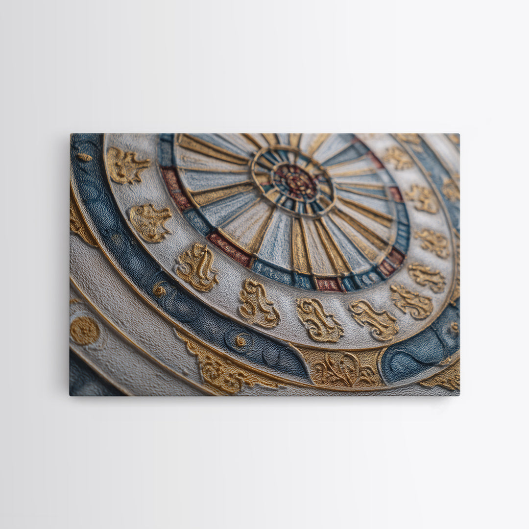 Dartboard Bullseye with Dynamic Motion Framed Canvas Print, Game Room Art, Whimsical Wall Art, Game Room Decor, Fine Art, Play, GRA-3x2-60