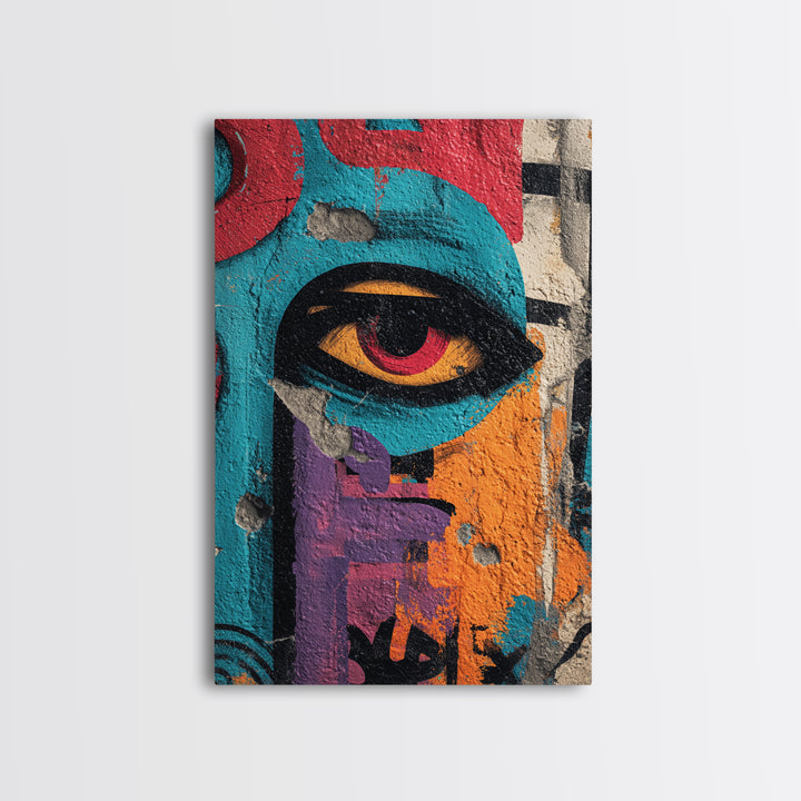 Wildstyle Arrows and Loops as Abstraction Canvas Print, Graffiti Art, Room Decor, Living Room Decor, Abstract Art, Street, GRF-2x3-23