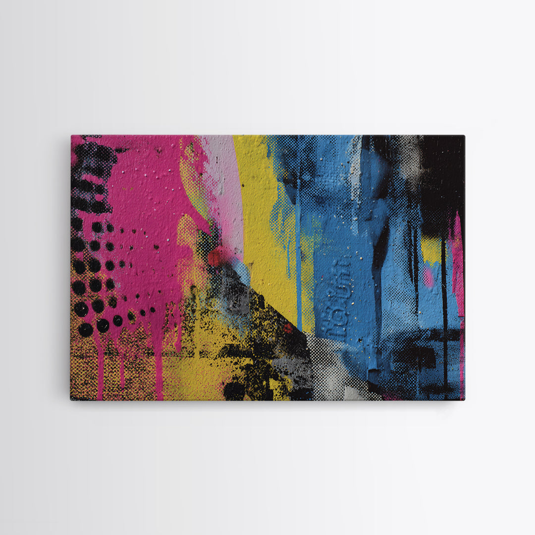 Spray Can Still Life Canvas Print, Graffiti Art, Boho Wall Decor, Living Room Decor, Fine Art, Street, Textured Painting, GRF-3x2-32