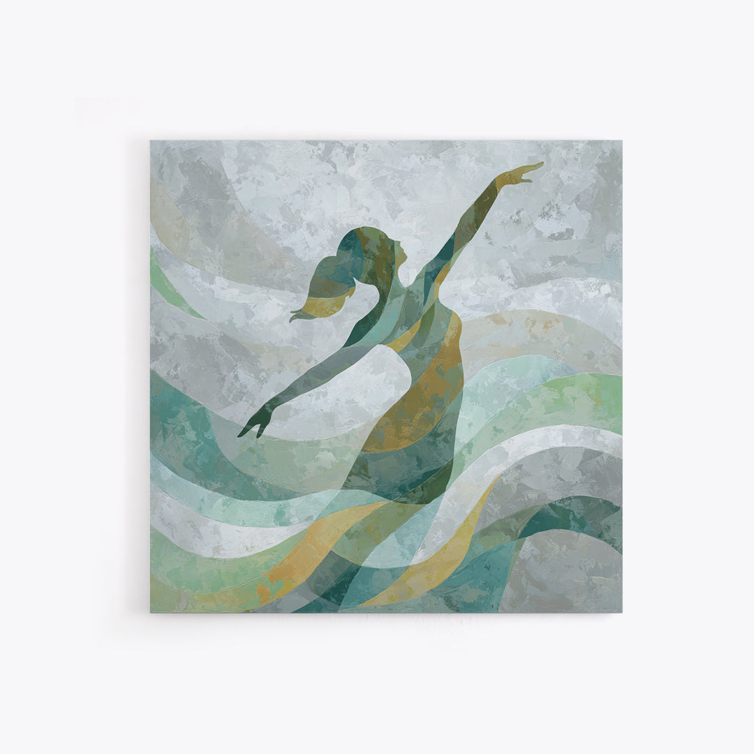 Fitness Woman Stretching Canvas Print, Gym Art, Luxury Decor, Gym Decor, Strength, Living Room Decor, Abstract Wall Art, GYM-1x1-45