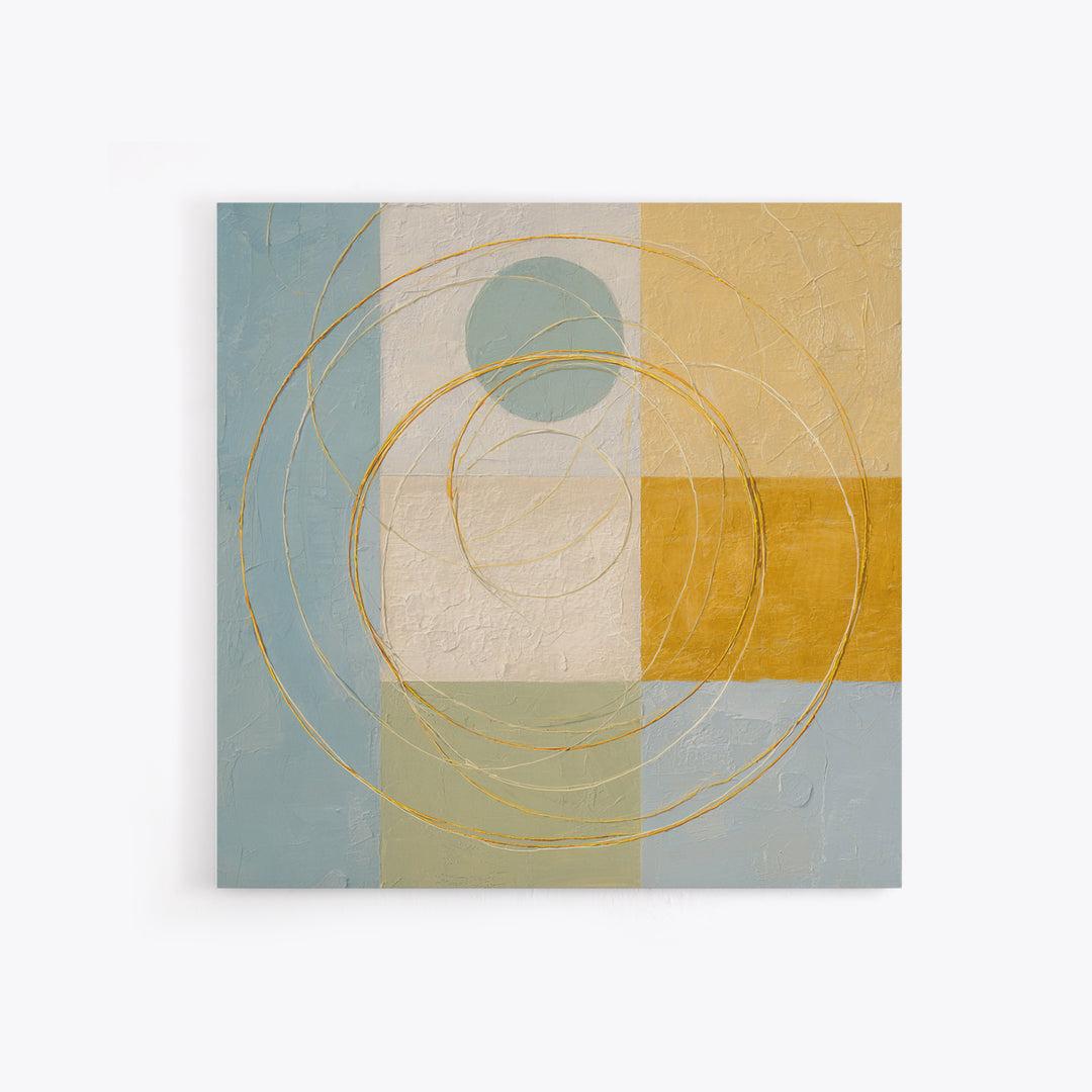 Jump Rope Motion Forming Circular Energy Lines Framed Canvas Print, Gym Art, Room Decor, Gym Decor, Abstract Art, Strength, GYM-1x1-53