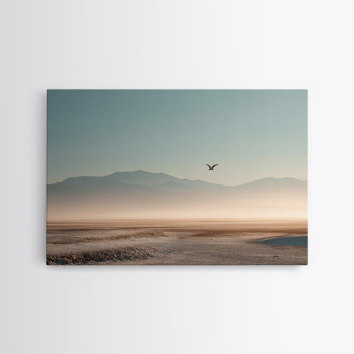 Eagle Soaring as Motivation Symbol Framed Canvas Print, Gym Art, Wall Art, Gym Decor, Oil Painting, Strength, Man Cave Decor, GYM-3x2-100